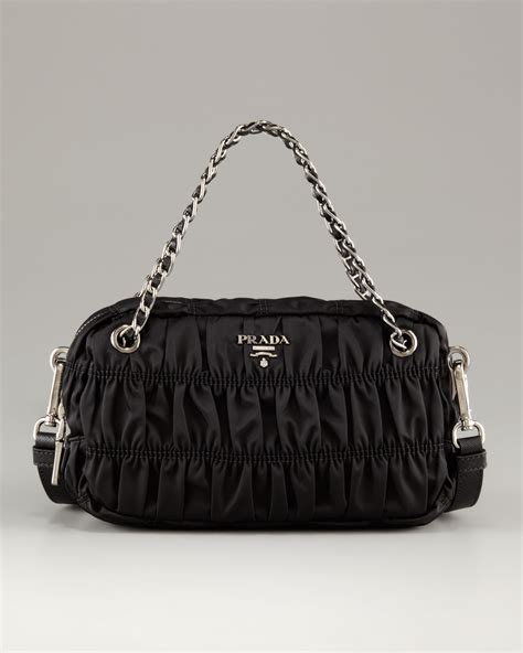 ruched prada bag